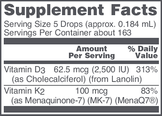 Liquid Vit D3 & MK-7