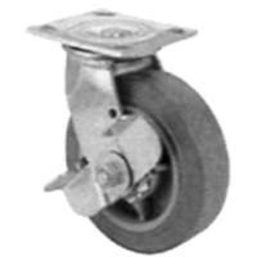 Mintcraft JC-T02 Heavy-Duty Tpr Swivel Plate Caster 4"X2"- Zinc Plated
