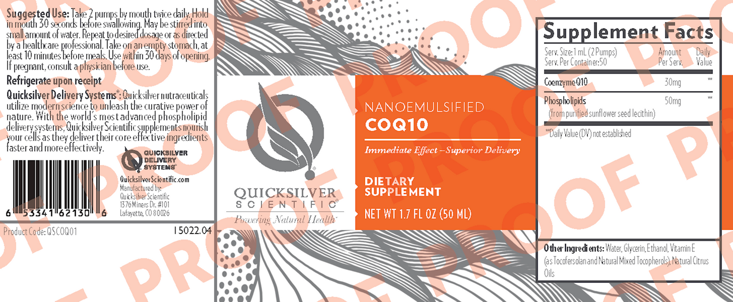 NanoEmulsified CoQ10