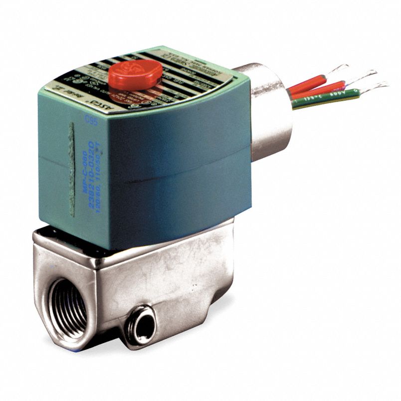 ASCO 8040H008 120/60 110/50 3/8 X 5/16 2NC ALUM 6.1/F W AC
