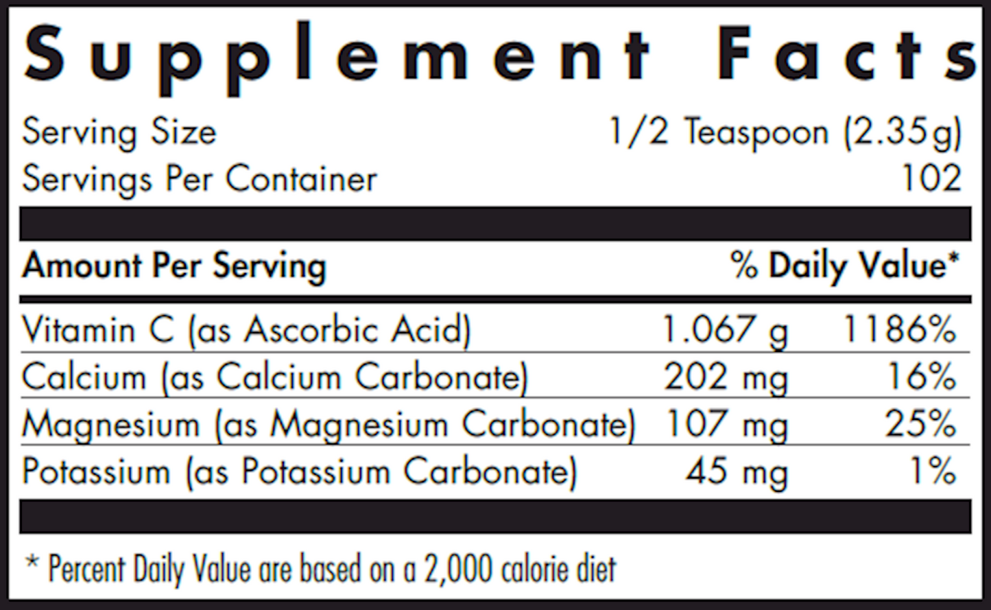 Buffered Vitamin C Powder