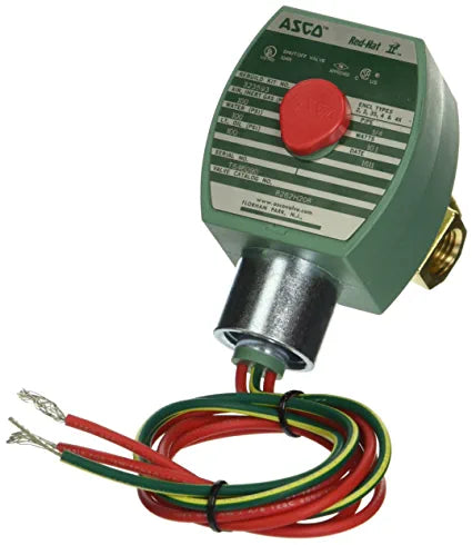 Asco RedHat 8262H208-240V 1/4" Normally Closed Solenoid Valve, .72 CV (240v), replacement for 8262G208-240V