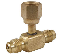 CPS Products AVT64 - ACCESS FITTING 1/4" MALE W/CAP & VALVE CORE X 1/4" M X 1/4" FEMALE HEX AVT64