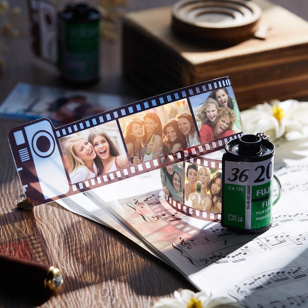 20 Pics Custom Photo Film Roll Keychain with Pictures Customized Photo Gift Best Gifts - soufeelus