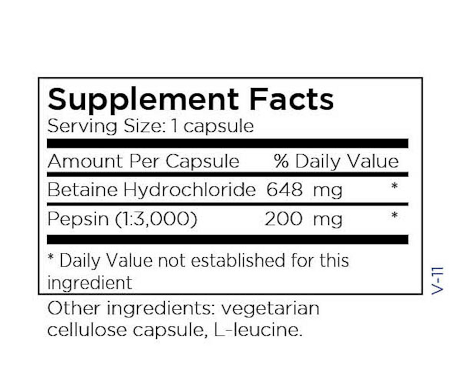 Betaine HCl w/ Pepsin
