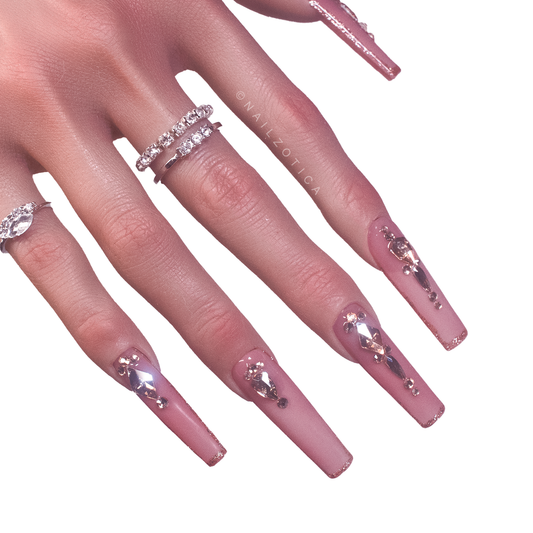 Gilded Glamour - Handmade Acrylic Press On Nails