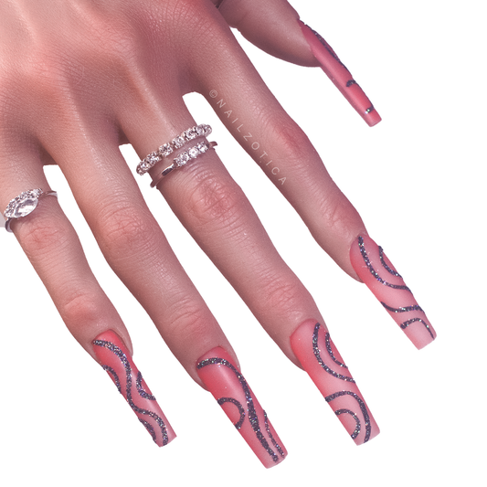 Glitz & Glitter - Handmade Acrylic Press On Nails