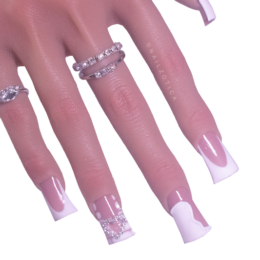 Sleek Swirls - Handmade Acrylic Press On Nails