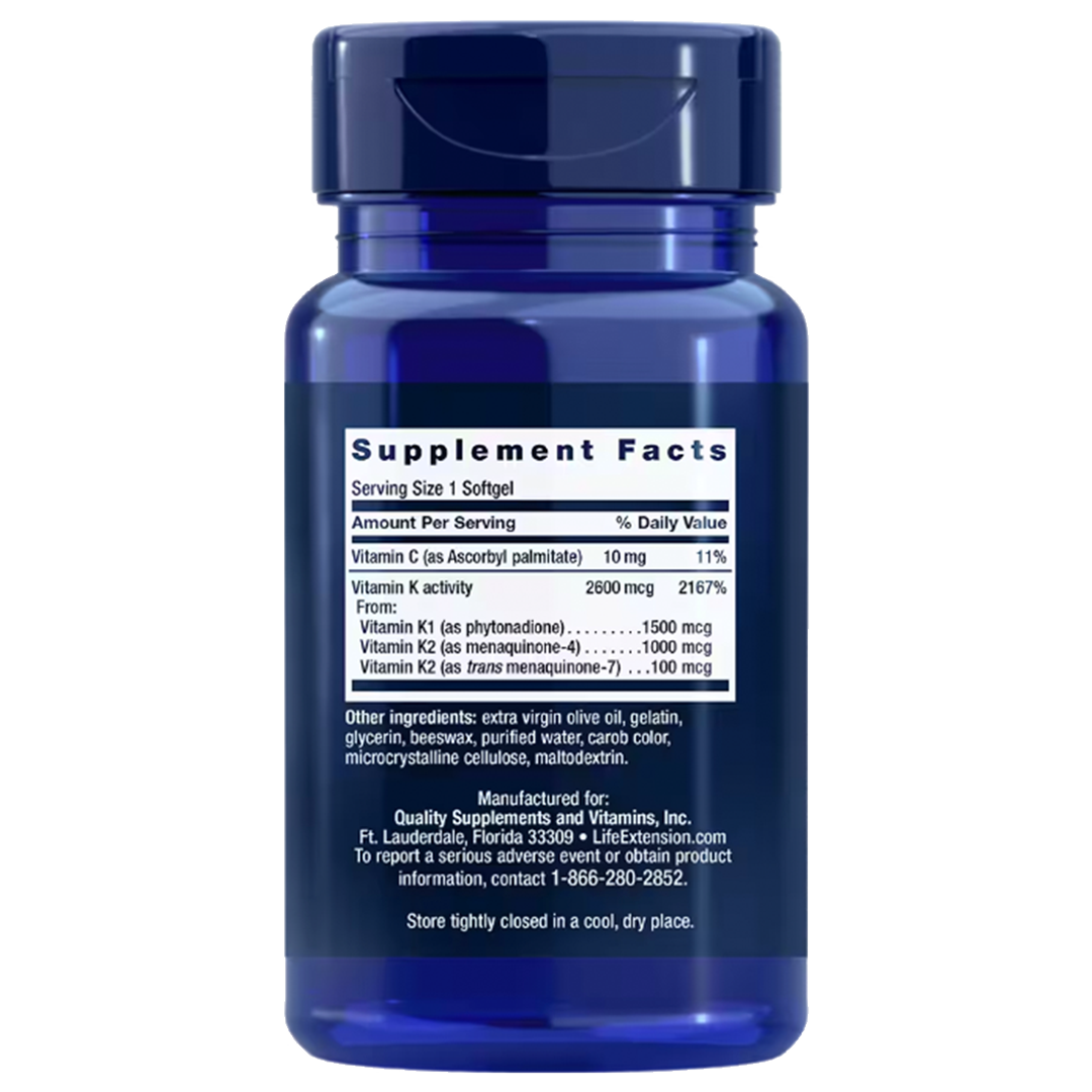 Super K - Vitamin K supplement with K1 and two forms of K2
