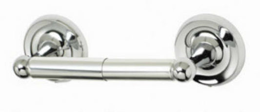 HomePointe 623993HP Brass Base Rounded Toilet Paper Holder, Chrome