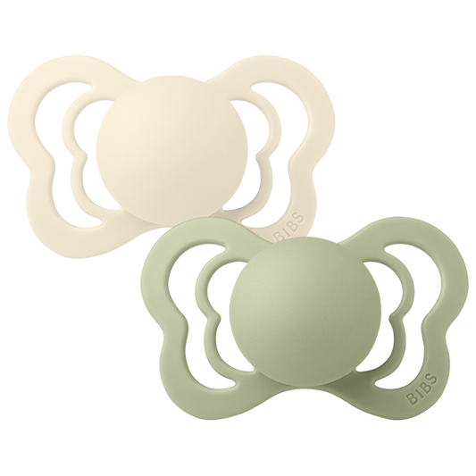 BIBS - Couture Silicone- Ivory/Sage