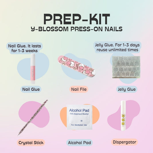 12 star sign press-on nails / Virgo