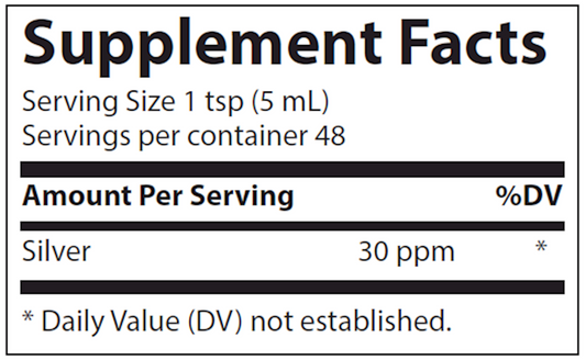 Colloidal Silver 30 PPM