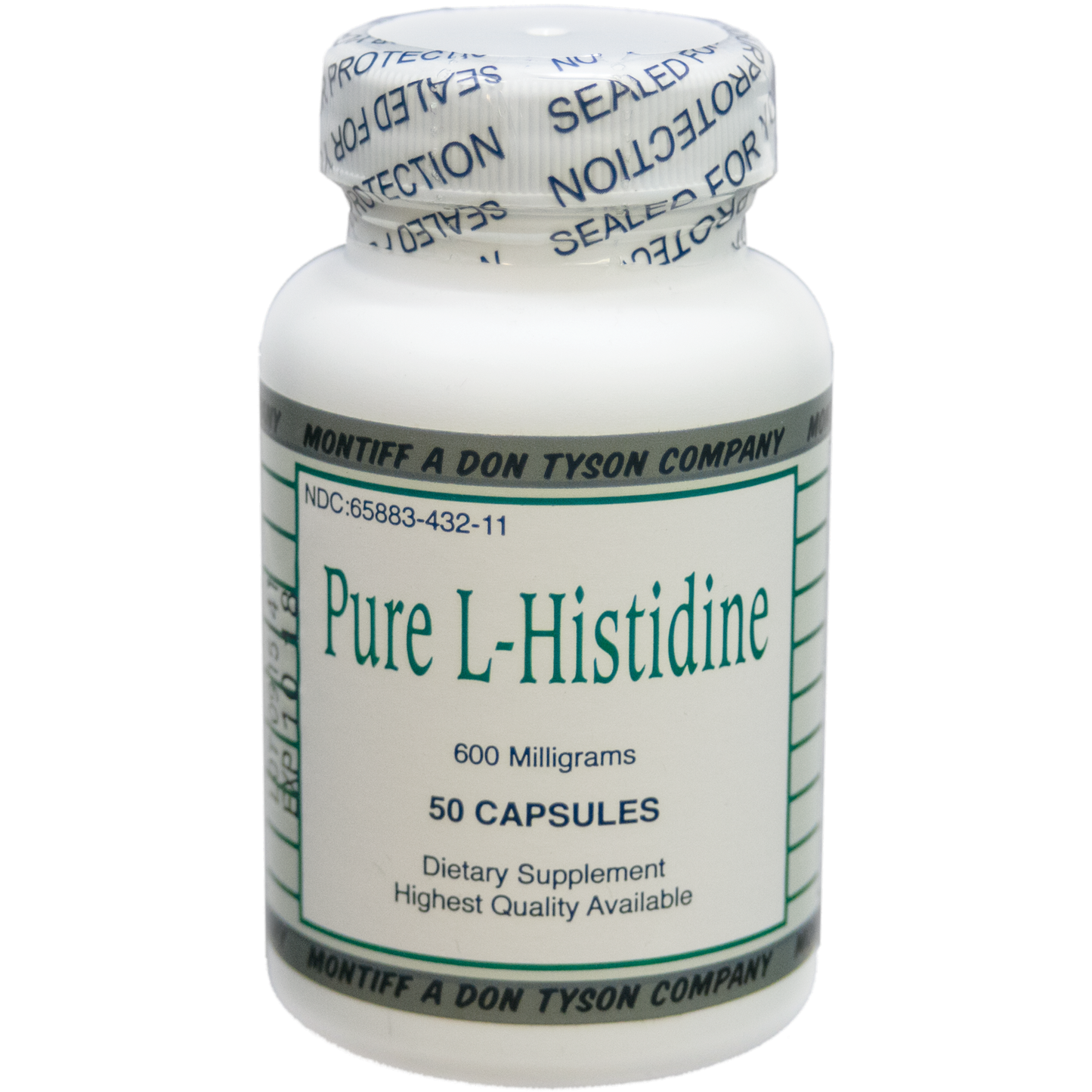 Pure L-Histidine 600 mg