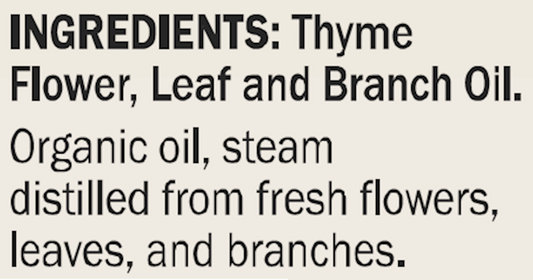 Thyme Oil, Organic