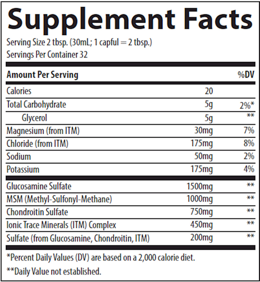 Liquid Glucosamine/Chon/MSM