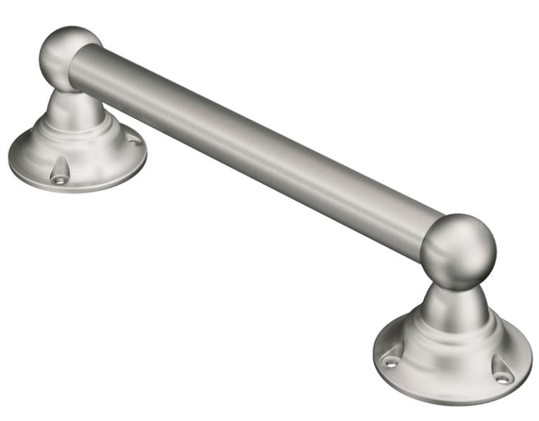 Moen LR2250DBN Home Care Designer Hand Grip, Stainless-Steel, Brushed Nickel, 9" x 7/8"
