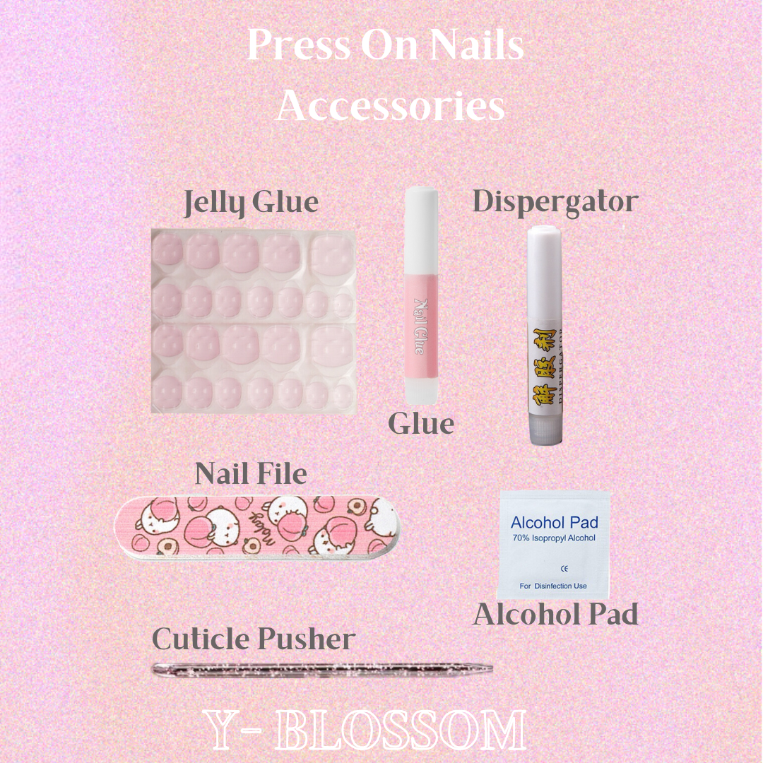Press On Nails - Luxury Handmade /Coffee Bear