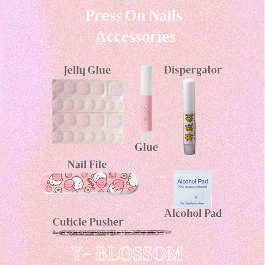 Press On Nails - Luxury Handmade /Coffee Bear