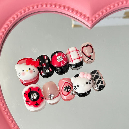 Press On Nails / Salon quality / Kitty KK