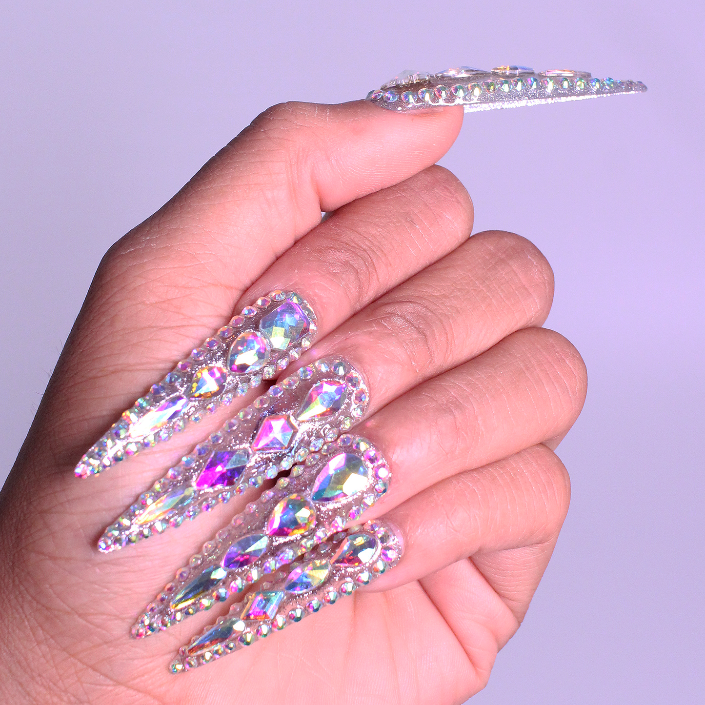 Crystal Queen - Handmade Acrylic Press On Nails