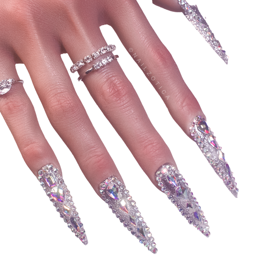 Crystal Queen - Handmade Acrylic Press On Nails
