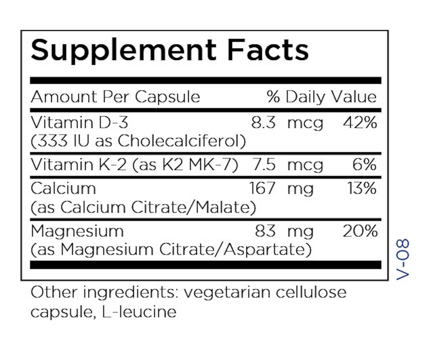Cal/Mag Plus w/Vitamin D & K2