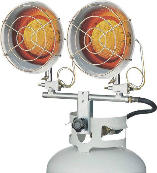 Dura Heat TT30CDGP Double Burner Tank Top Heater, 30,000 BTU's