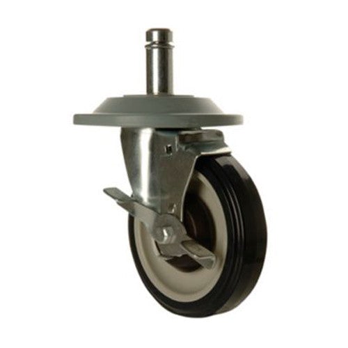 Focus FSCAST-5 5" Casters Heavy Duty Stem with Bumpers 4/Box