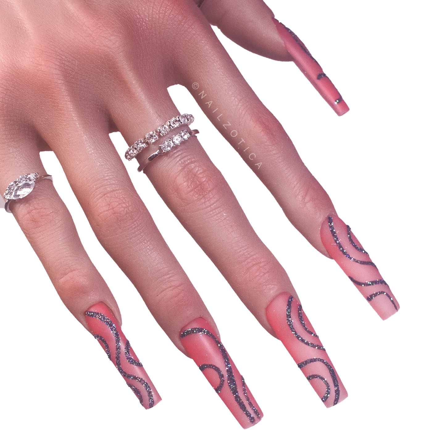 Glitz & Glitter - Handmade Acrylic Press On Nails