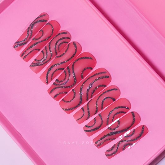 Glitz & Glitter - Handmade Acrylic Press On Nails