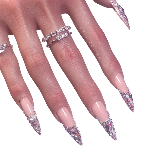 Sparkly Stiletto - Handmade Acrylic Press On Nails